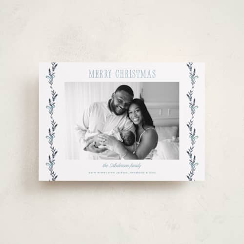 This is a jeans petite holiday cards with standard by Petra Kern called lillian printing on recycled smooth signature in petite