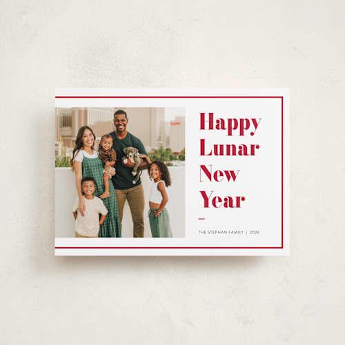 This is a cherry chinese new year cards with standard by Elysion called leap printing on recycled smooth signature in petite