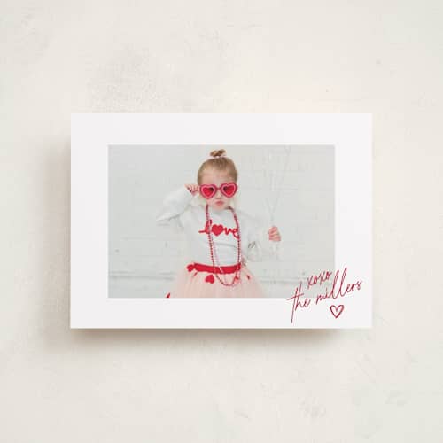 This is a cherry valentines day with standard by Jenna Holcomb called signature printing on recycled smooth signature in petite