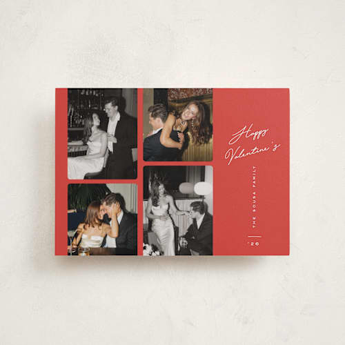 This is a rouge élitaire valentines day with standard by Ana de Sousa called modern quartet printing on recycled smooth signature in petite