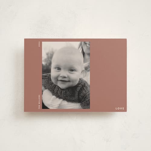 This is a rose valentines day with standard by Sumak Studio called simple love printing on recycled smooth signature in petite