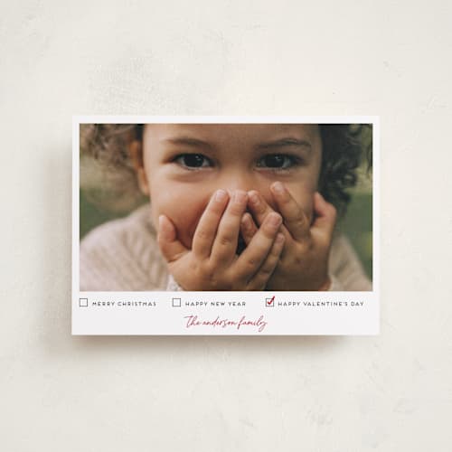 This is a sugar valentines day with standard by Ilene Guy called check list printing on recycled smooth signature in petite