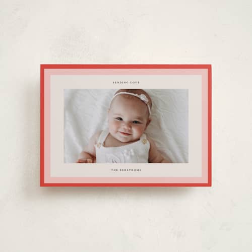 This is a tomato valentines day with standard by Lori Wemple called bright frame printing on recycled smooth signature in petite