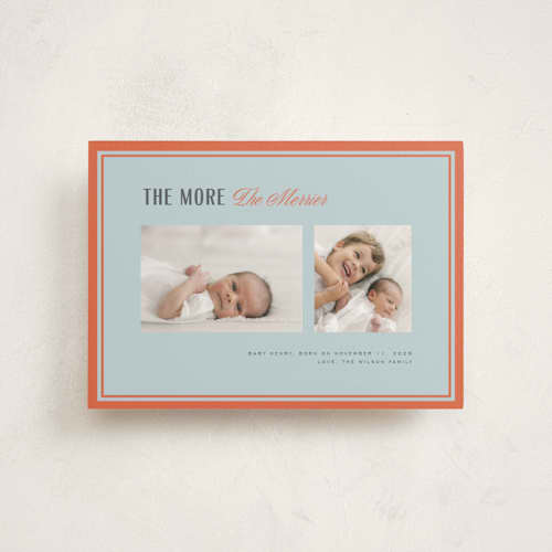 This is a winter frost babys first christmas with standard by Ana de Sousa called the merrier printing on signature in postcard