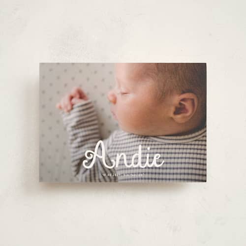 This is a cotton birth announcement postcards with standard by Adelyn T. called morning coffee printing on signature in postcard