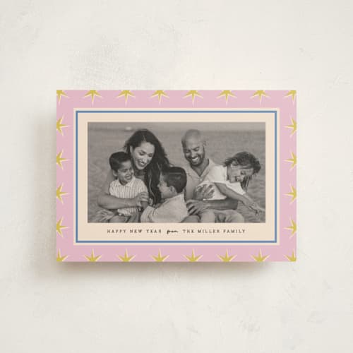 This is a gumdrop petite holiday cards with standard by Amy Kross called clayton printing on signature in petite