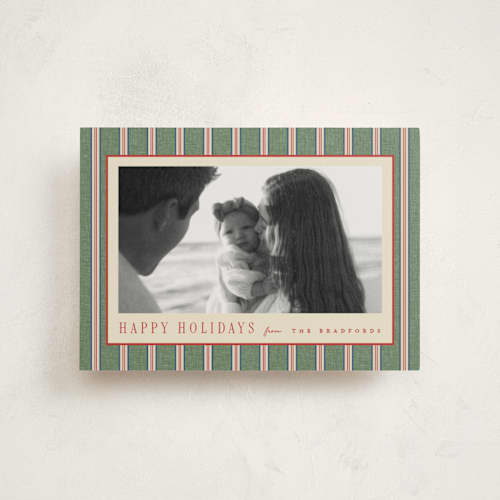 This is a pine petite holiday cards with standard by Amy Kross called atwood printing on signature in petite