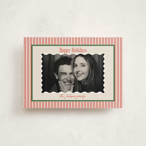 This is a cherry petite holiday cards with standard by Carolyn Nicks called belly laugh printing on signature in petite