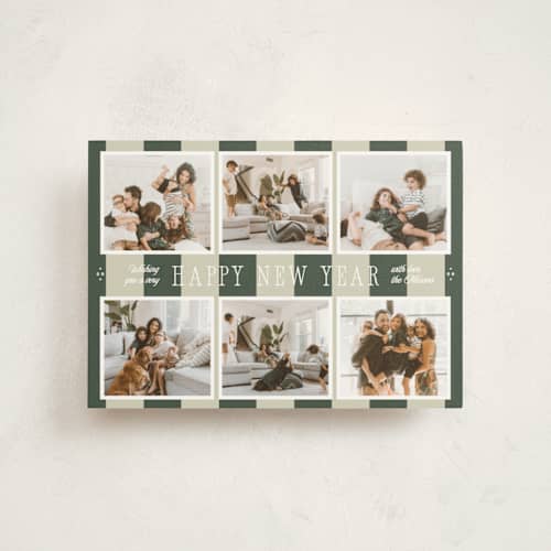 This is a spruce petite holiday cards with standard by Blustery August called apple cider printing on signature in petite