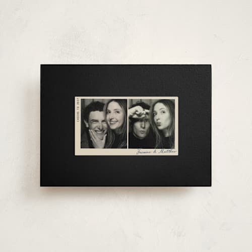This is a charcoal christmas postcards with standard by letterfix called rewind printing on signature in postcard
