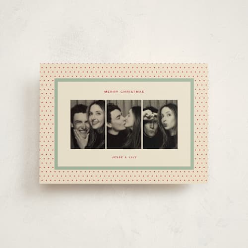 This is a mint christmas postcards with standard by Ellen Schlegelmilch called retro polka printing on signature in postcard