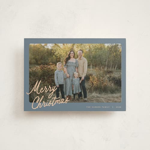 This is a sunlit christmas postcards with standard by Pixel and Hank called palette printing on signature in postcard