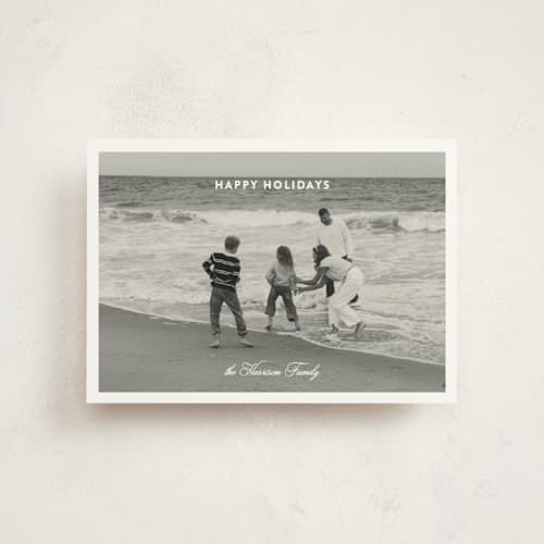 This is a snow christmas postcards with standard by Ashlee Townsend called light study printing on signature in postcard