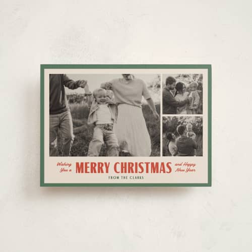 This is a evergreen christmas postcards with standard by Sarah Curry called berkeley printing on signature in postcard