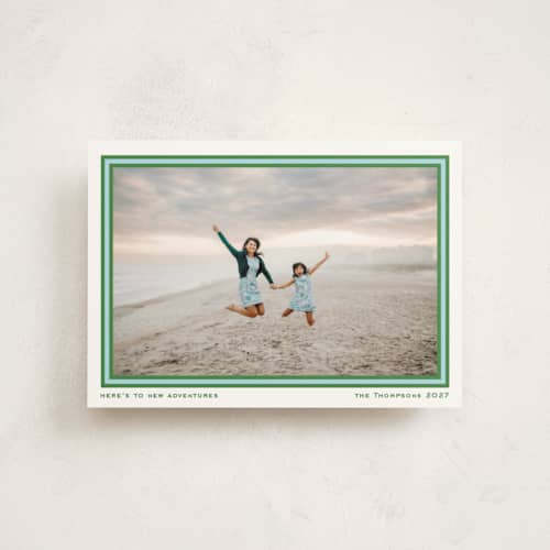 This is a grass christmas postcards with standard by Ashlee Townsend called preppy adventures printing on signature in postcard