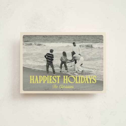This is a sunshine christmas postcards with standard by chocomocacino called modjeska printing on signature in postcard