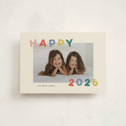 This is a fruitcake christmas postcards with standard by Sarah Hawkins Designs called dancing happy printing on signature in postcard