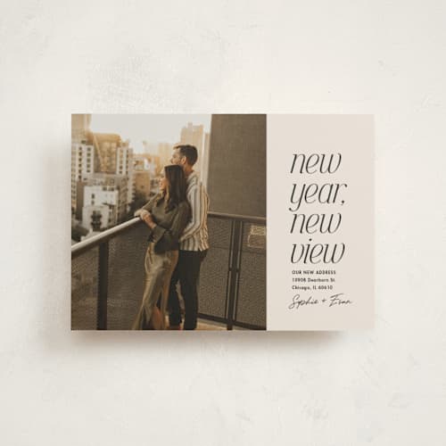 This is a vanilla christmas postcards with standard by Lea Delaveris called new view printing on signature in postcard