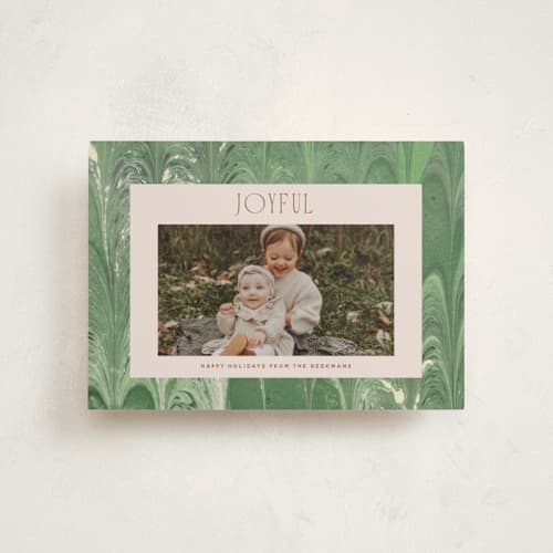 This is a wintergreen christmas postcards with standard by Olivia Kanaley Inman called endpaper printing on signature in postcard