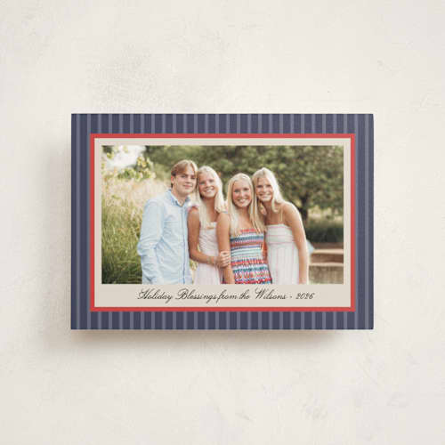 This is a marine christmas postcards with standard by Chris Griffith called holiday joy and peace printing on signature in postcard