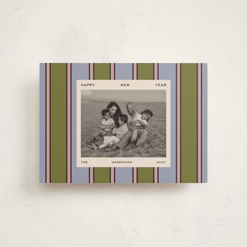 This is a garden christmas postcards with standard by Kercia Jane called color rhythm printing on signature in postcard
