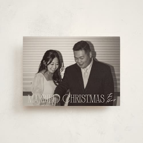 This is a champagne christmas postcards with standard by Ellen Schlegelmilch called serif married christmas printing on signature in postcard