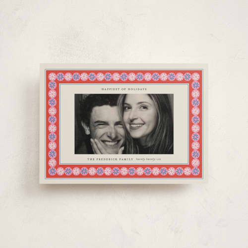 This is a sprinkles christmas postcards with standard by Jackie Crawford called sugarplum border printing on signature in postcard