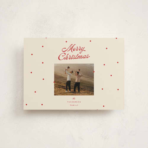 This is a cherry christmas postcards with standard by Ellen Schlegelmilch called dainty dots printing on signature in postcard