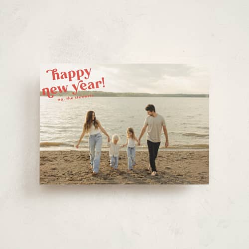 This is a stocking christmas postcards with standard by Megan Davis called very merry together printing on signature in postcard