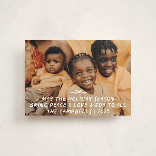 This is a snow christmas postcards with standard by Angela Marzuki called all inclusive printing on signature in postcard
