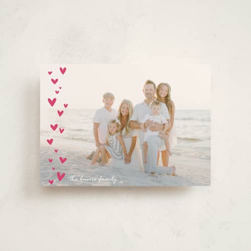 This is a cupcake valentine postcards with standard by Erin Deegan called lots of hearts printing on signature in postcard