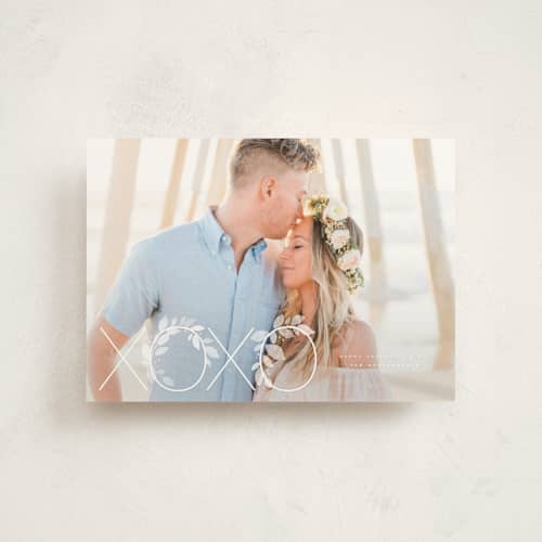 This is a camellia valentine postcards with standard by Wildfield Paper Co called hollyhock printing on signature in postcard