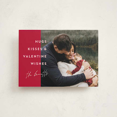 This is a strawberry valentine postcards with standard by Pixel and Hank called valentine wishes printing on signature in postcard