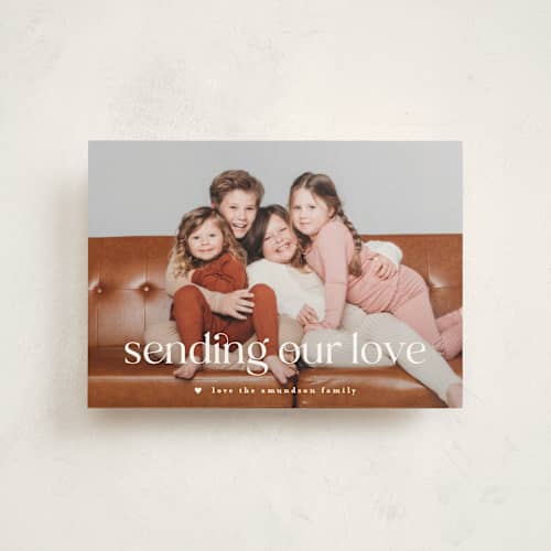 This is a icing valentine postcards with standard by Leah Ragain called understated printing on signature in postcard