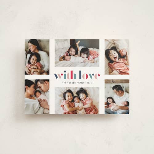 This is a marine valentine postcards with standard by Lauren Chism called bright hues printing on signature in postcard