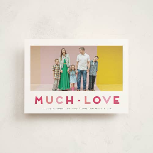 This is a punch valentine postcards with standard by Tündi Váradi called merry valentine printing on signature in postcard