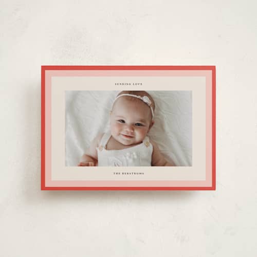 This is a tomato valentine postcards with standard by Lori Wemple called bright frame printing on signature in postcard