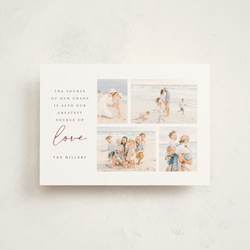 This is a berry valentine postcards with standard by Randi Cirelli called love in the chaos printing on signature in postcard