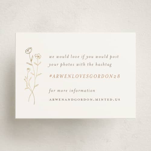 This is a chiffon enclosure cards with foil pressed by chocomocacino called kouignette printing on signature in mini