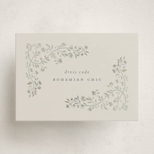 This is a something blue enclosure cards with foil pressed by Gwen Bedat called floral romance printing on signature in mini