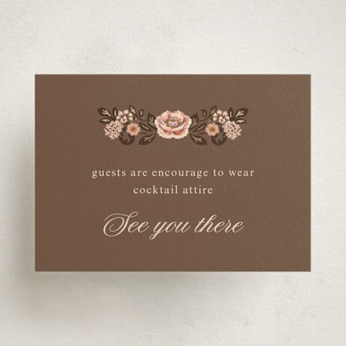 This is a chocolate enclosure cards with foil pressed by Paola Benenati called blooming path printing on signature in mini