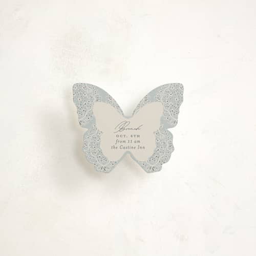 This is a something blue insert cards with standard by Gwen Bedat called floral romance printing on signature in mini