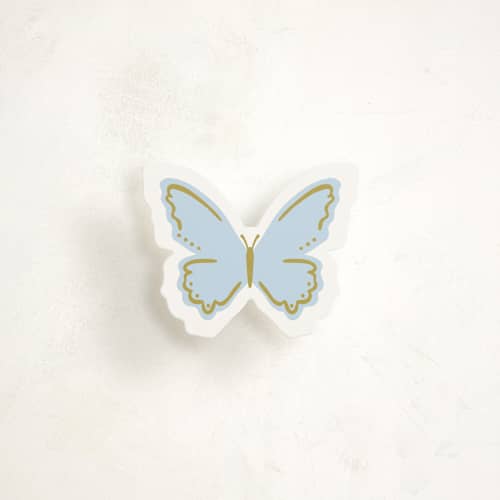 This is a sky insert cards with standard by mo kelley called line butterfly printing on signature in mini