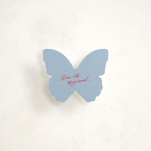 This is a sky insert cards with standard by Sumak Studio called classy little butterfly printing on signature in mini