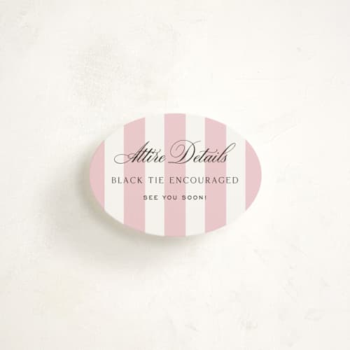 This is a peony enclosure cards with standard by Megan Davis called nola printing on signature in mini