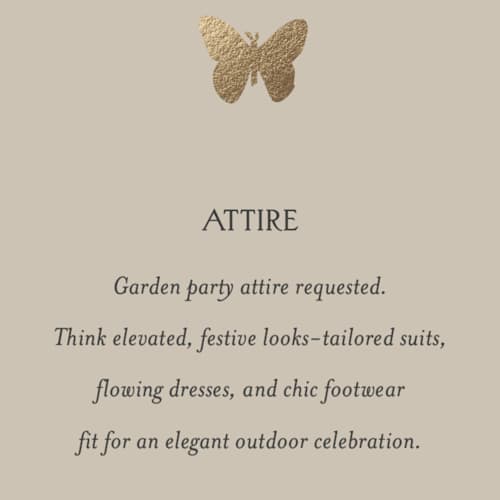 This is a blush meadow enclosure cards with foil pressed by Grae called dancing in the garden printing on signature in mini