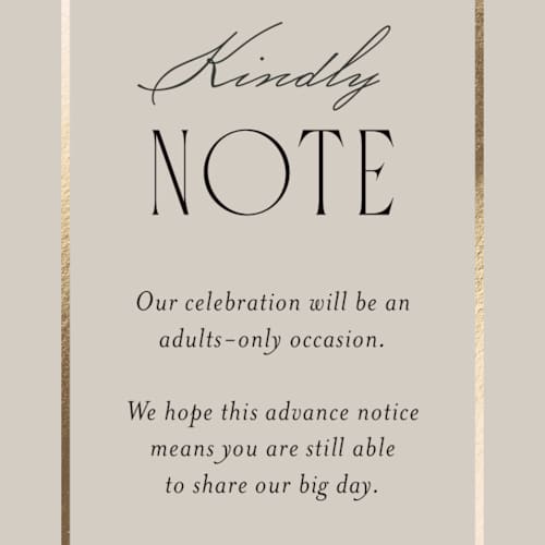 This is a champagne enclosure cards with foil pressed by Kristin Oliversen called luxe lines printing on signature in mini