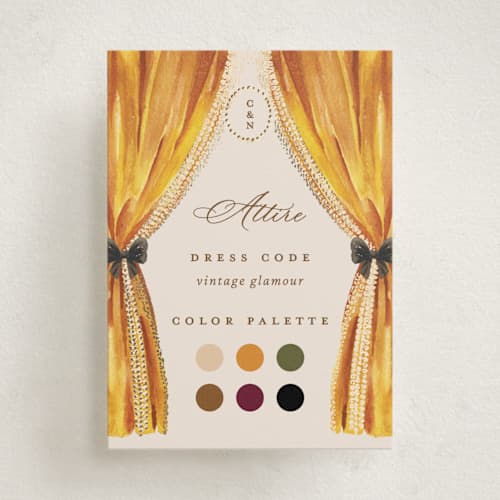This is a golden enclosure cards with foil pressed by Claudia Orengo called tuileries printing on signature in mini