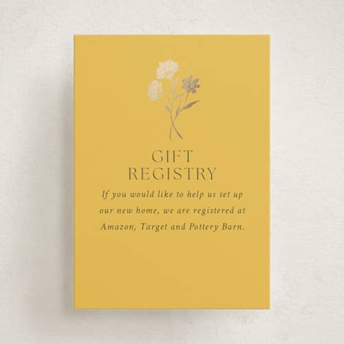 This is a garden enclosure cards with foil pressed by Yaling Hou Suzuki called bright garden printing on signature in mini
