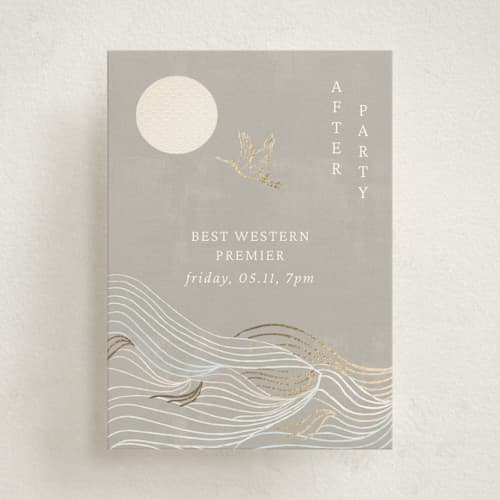 This is a ash enclosure cards with foil pressed by Jelena Vuletic called asahi printing on signature in mini